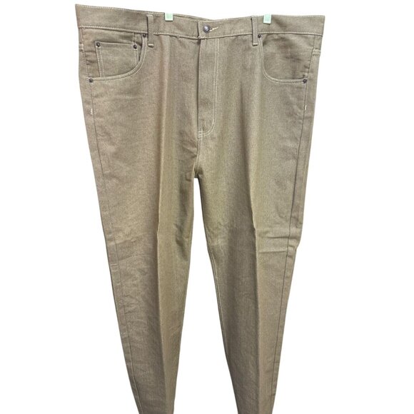 Beyond The Limit Mens Jeans W46 L32 Tan Relaxed Fit Straight legs Never Worn - Picture 3 of 5